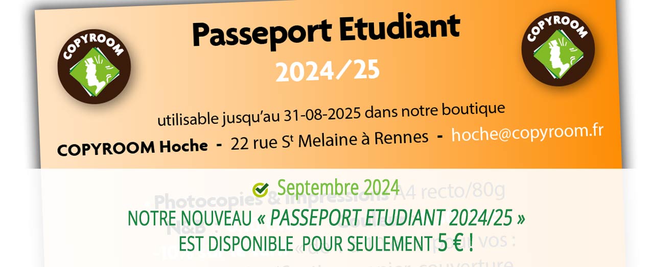 Le « Passeport Étudiant 2024-25 !